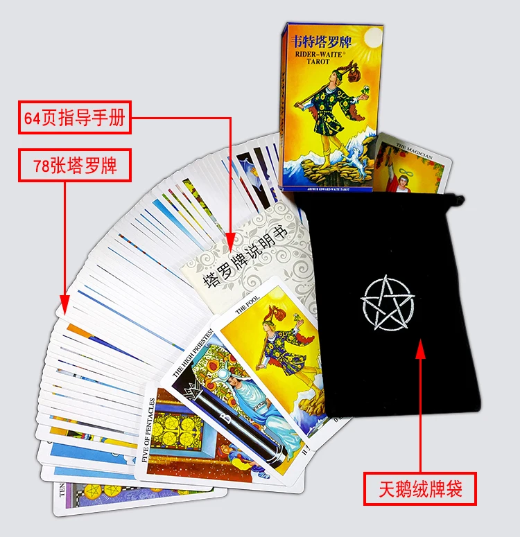 Witchcraft Waite Tarot WitchcraftFriends Playing Cards Classic Popularized Tarot Beginner Gift Juego De Mesa Board Games EI50BG
Witchcraft Waite Tarot WitchcraftFriends Playing Cards Classic Popularized Tarot Beginner Gift Juego De Mesa Board Games EI50BG
