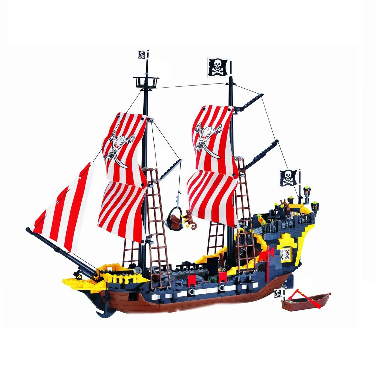 Building Block Large Pirate Ship Boat Queen Anne's Revenge Imperial Flagship Caribbean Sea Educational Bricks Toy Boy Gift
Building Block Large Pirate Ship Boat Queen Anne's Revenge Imperial Flagship Caribbean Sea Educational Bricks Toy Boy Gift