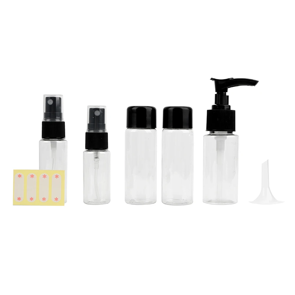 7Pcs/Set Travel Portable Cosmetics Sub-bottle Set Face Cream Jar Spray Atomizer Cream Lotion Cosmetic Container Kit with Label
7Pcs/Set Travel Portable Cosmetics Sub-bottle Set Face Cream Jar Spray Atomizer Cream Lotion Cosmetic Container Kit with Label