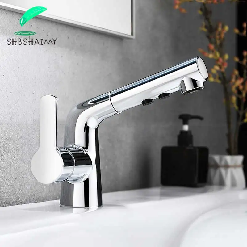 Chorme Bathroom basin sink faucet pull out spray for home use for bath Hot and cold mixer tap
Chorme Bathroom basin sink faucet pull out spray for home use for bath Hot and cold mixer tap