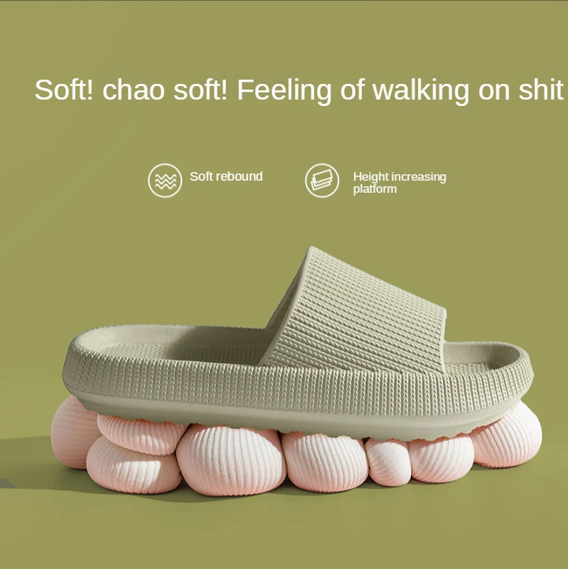 Hot air bath slippers step on the feces thick bottom 2021 summer new bathroom couples non-slip soft bottom home flip-flop female
Hot air bath slippers step on the feces thick bottom 2021 summer new bathroom couples non-slip soft bottom home flip-flop female