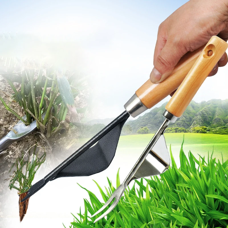 Stainless Steel Garden Weeder Hand Weeding Removal Cutter Wood Handle Tool Lawn Sturdy Digging Puller Easy Apply Trimming Tools
Stainless Steel Garden Weeder Hand Weeding Removal Cutter Wood Handle Tool Lawn Sturdy Digging Puller Easy Apply Trimming Tools