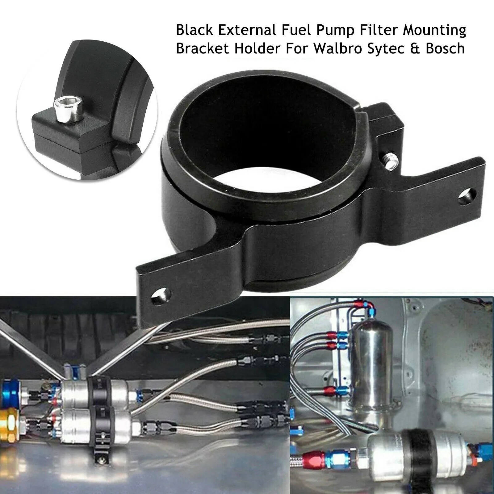 60mm Fuel Filter Bracket Mount Clamp FOR Bosch 044 Pump Billet For Walbro Sytec Fuel Pump Mounting Bracket
60mm Fuel Filter Bracket Mount Clamp FOR Bosch 044 Pump Billet For Walbro Sytec Fuel Pump Mounting Bracket