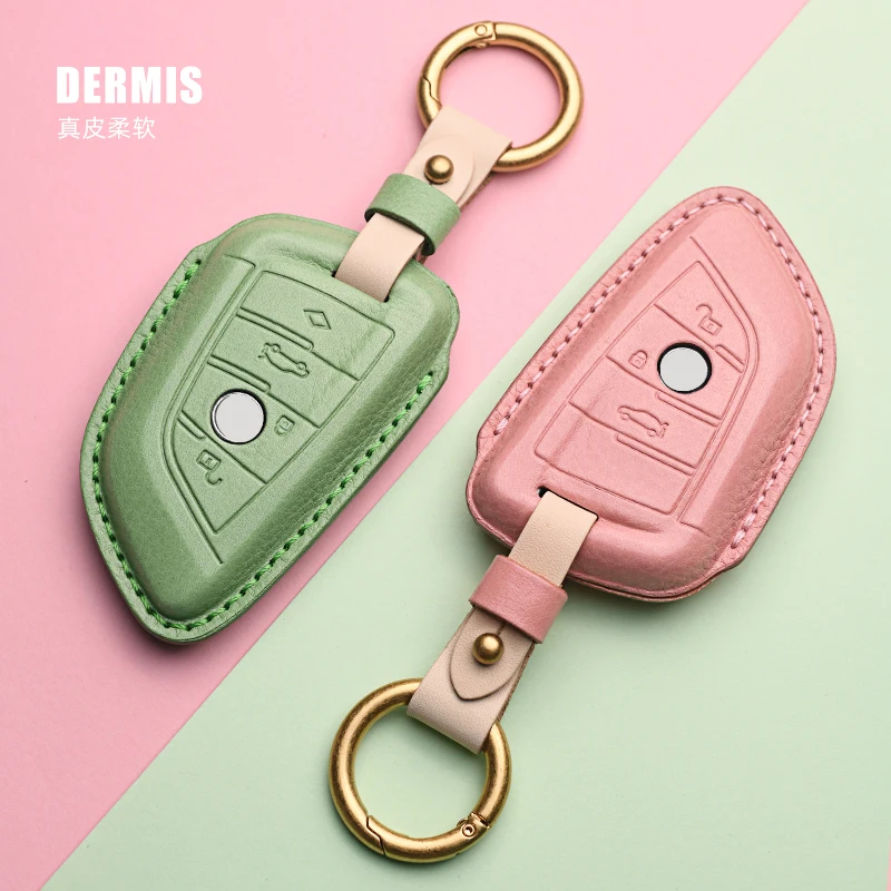 Leather Car key Cover Case for BMW X1 X3 X4 X5 X6 F15 F16 F48 G30 G11 F39 M3 M4 M5 520 525 1 3 5 7 Series Remote Key Bag
Leather Car key Cover Case for BMW X1 X3 X4 X5 X6 F15 F16 F48 G30 G11 F39 M3 M4 M5 520 525 1 3 5 7 Series Remote Key Bag