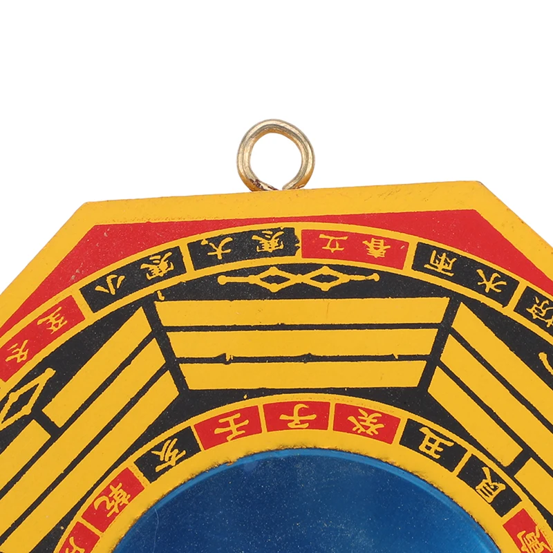 Retro Feng Shui Dent Convex Bagua Pakua Chinese Wooden Mirror For Good Luck And Blessing Home Wall Decorative | Дом и сад