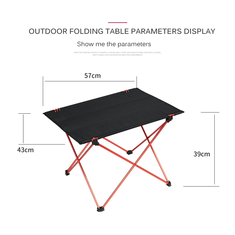 Outdoor Folding Table Oxford Cloth Portable Foldable Desk Furniture Computer Bed Aluminum Hiking Climbing Picnic Folding Tables
Outdoor Folding Table Oxford Cloth Portable Foldable Desk Furniture Computer Bed Aluminum Hiking Climbing Picnic Folding Tables