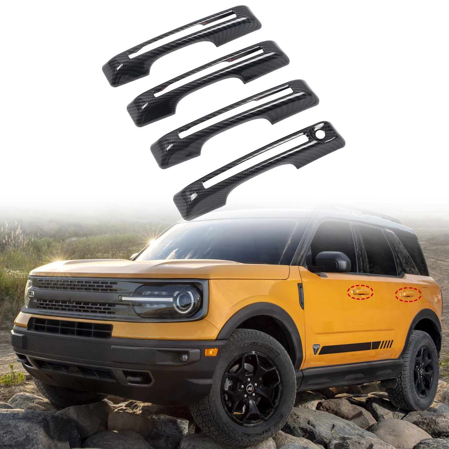 4 шт., декоративные накладки на дверные ручки для Ford Bronco Sport CX430 2021 2022
4 шт., декоративные накладки на дверные ручки для Ford Bronco Sport CX430 2021 2022
