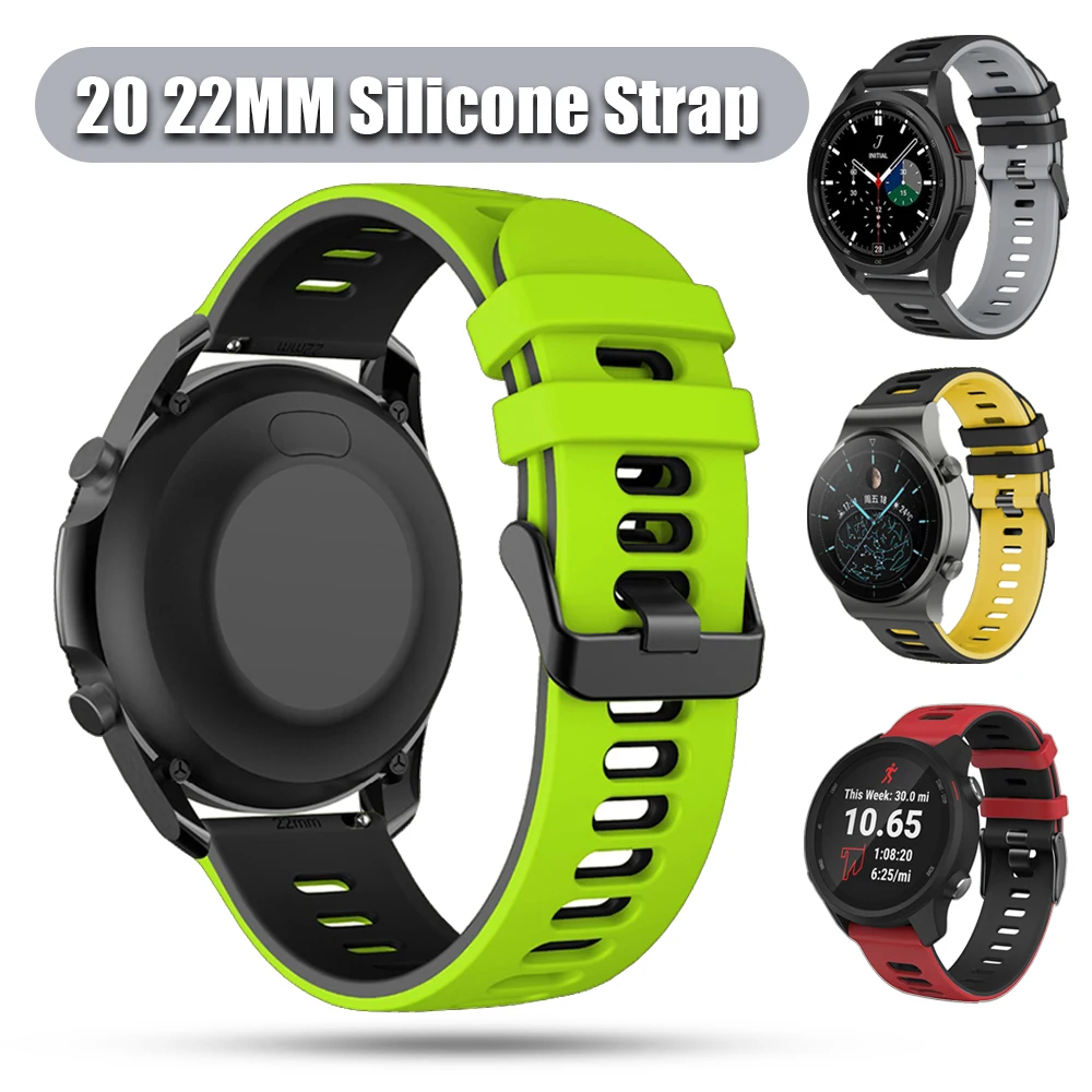 Ремешок силиконовый для Samsung Galaxy Watch 4 40/44 мм/HUAWEI GT2 Pro, спортивный браслет для Amazfit GTR 42 мм/47 мм, 20 мм/22 мм
Ремешок силиконовый для Samsung Galaxy Watch 4 40/44 мм/HUAWEI GT2 Pro, спортивный браслет для Amazfit GTR 42 мм/47 мм, 20 мм/22 мм