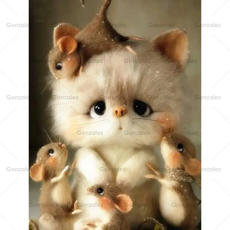 Diamond Painting 5D Diy Cute Cat Mouse Poster Mosaic Cross Stitch Kit Rhinestones Embroidery Picture Home Wall Decoration Gifts
Diamond Painting 5D Diy Cute Cat Mouse Poster Mosaic Cross Stitch Kit Rhinestones Embroidery Picture Home Wall Decoration Gifts