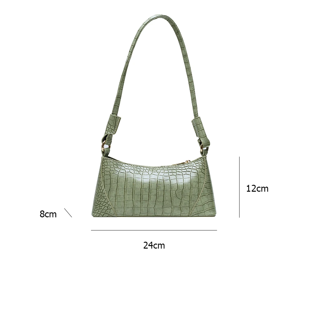Fashion Retro Alligator Pattern Shoulder Bags PU Leather Casual Totes Women Handbag Female Elegant Solid Zipper Underarm Clutch
Fashion Retro Alligator Pattern Shoulder Bags PU Leather Casual Totes Women Handbag Female Elegant Solid Zipper Underarm Clutch