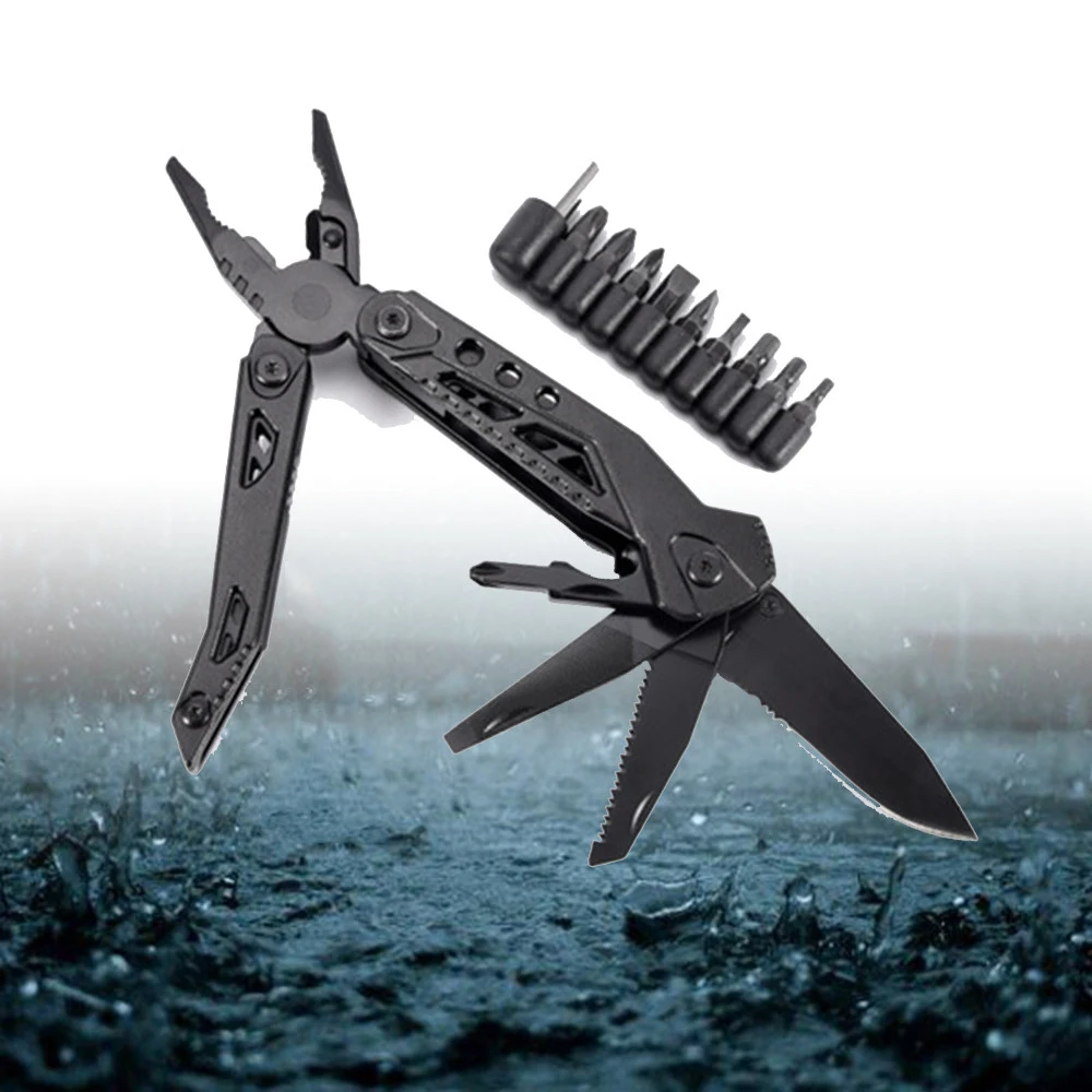 Multitool Pliers Folding Survival Tactical Knife Multifunction 10 in 1 Bottle Opener Screwdriver Kit Bits Tools Outdoor Camping
Multitool Pliers Folding Survival Tactical Knife Multifunction 10 in 1 Bottle Opener Screwdriver Kit Bits Tools Outdoor Camping