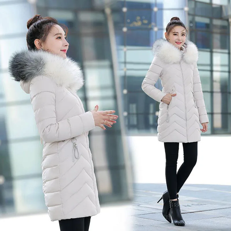 Winter Jacket Women Parker Faux fur collar Hooded Thick Warm Down Cotton Jacket Plus Size 4XL Female Mid Long Cotton Padded Coat
Winter Jacket Women Parker Faux fur collar Hooded Thick Warm Down Cotton Jacket Plus Size 4XL Female Mid Long Cotton Padded Coat