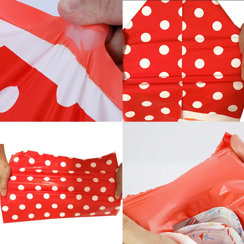 30Pcs Printing Personalized White Wave Dot Packaging Express Link Bag Thickened Waterproof Degradable Mailing Bag Red
30Pcs Printing Personalized White Wave Dot Packaging Express Link Bag Thickened Waterproof Degradable Mailing Bag Red
