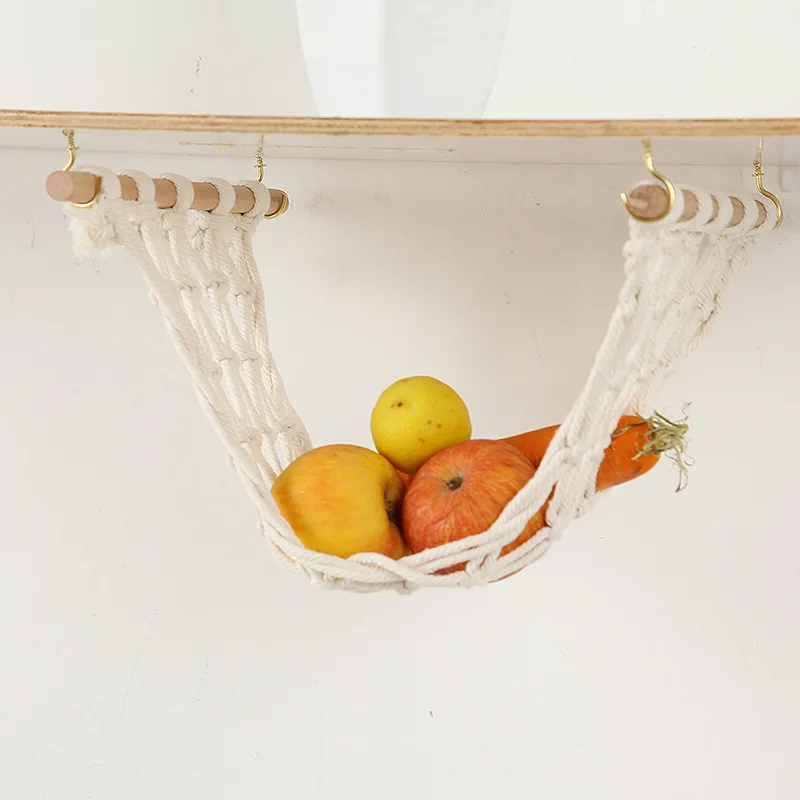 Macrame Hand-woven Fruits Hanging Basket Wall Hanging Organizador Nordic Kitchen Storage Rack Hanging Pockets Vegetables Rack
Macrame Hand-woven Fruits Hanging Basket Wall Hanging Organizador Nordic Kitchen Storage Rack Hanging Pockets Vegetables Rack