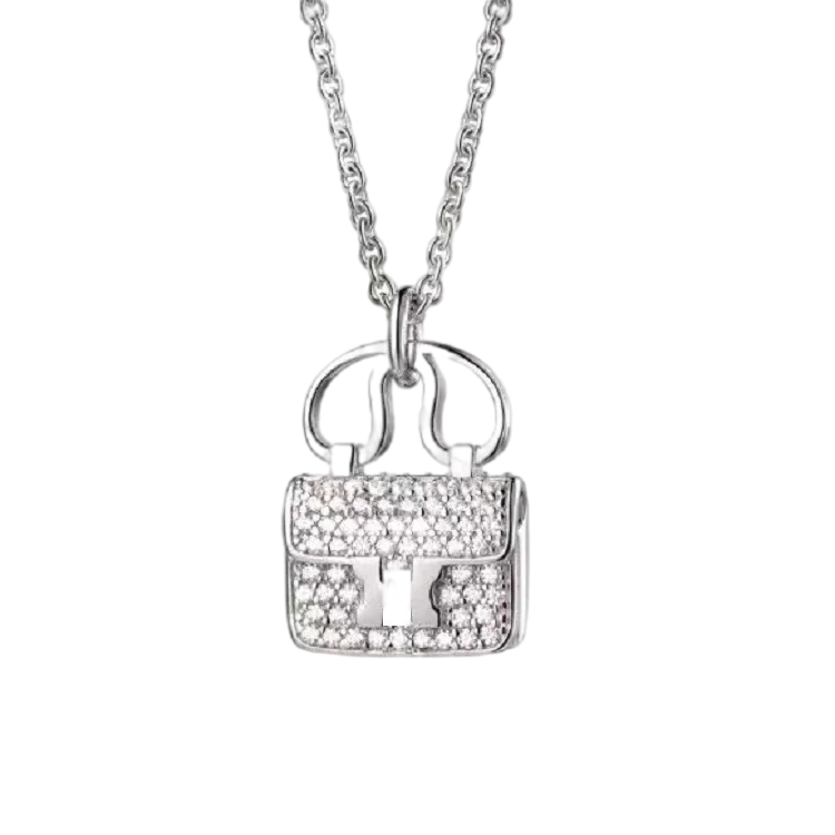 2021 Christmas Gift Bag-shaped Necklaces for Women H Letter Necklace S925 Sterling Silver Rose Gold Plated Kelly Handbag 
2021 Christmas Gift Bag-shaped Necklaces for Women H Letter Necklace S925 Sterling Silver Rose Gold Plated Kelly Handbag
