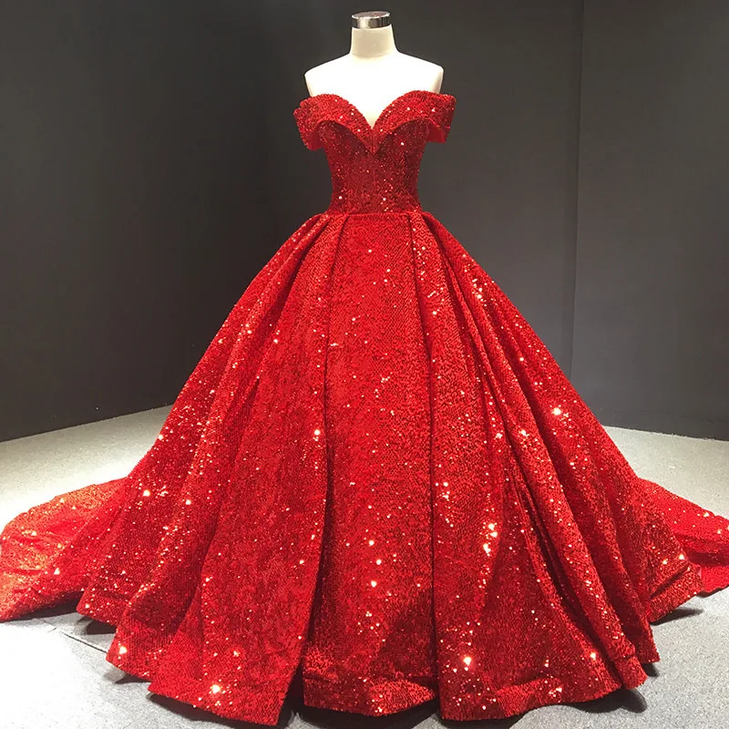 2020 Bling Sequins Ball Gown Prom Dresses Off the Shoulder vestidos de gala Sweep Train Lace up Gowns gala jurken
2020 Bling Sequins Ball Gown Prom Dresses Off the Shoulder vestidos de gala Sweep Train Lace up Gowns gala jurken