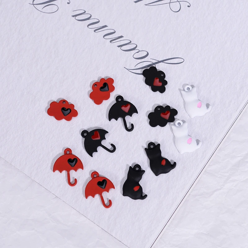 10Pcs Metal Spray Paint Cat Cloud Umbrella Charms Pendant For DIY Earring Necklace Jewelry Making Findings Accessories
10Pcs Metal Spray Paint Cat Cloud Umbrella Charms Pendant For DIY Earring Necklace Jewelry Making Findings Accessories