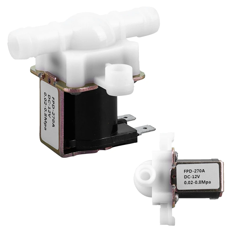 3/8inch 12VDC Hose Barb Electric Solenoid Valve Plastic Body 12-volt DC for Automatic Faucets Drinking Fountains-no Pressure,whi
3/8inch 12VDC Hose Barb Electric Solenoid Valve Plastic Body 12-volt DC for Automatic Faucets Drinking Fountains-no Pressure,whi