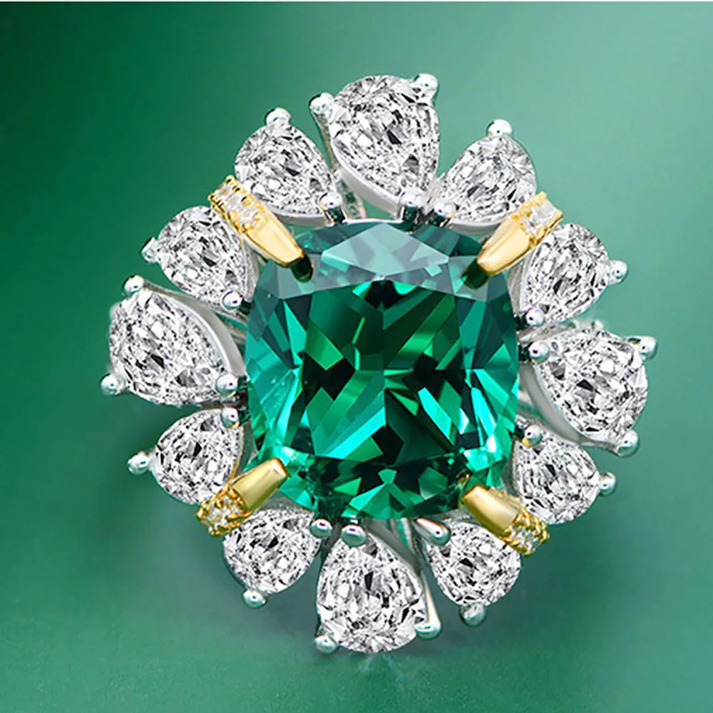 100% 925 Sterling Silver 10*11mm 8 Karat Emerald Lab Moissanite Wedding Engagement Ring Fine Jewelry Rings Drop Shipping
100% 925 Sterling Silver 10*11mm 8 Karat Emerald Lab Moissanite Wedding Engagement Ring Fine Jewelry Rings Drop Shipping