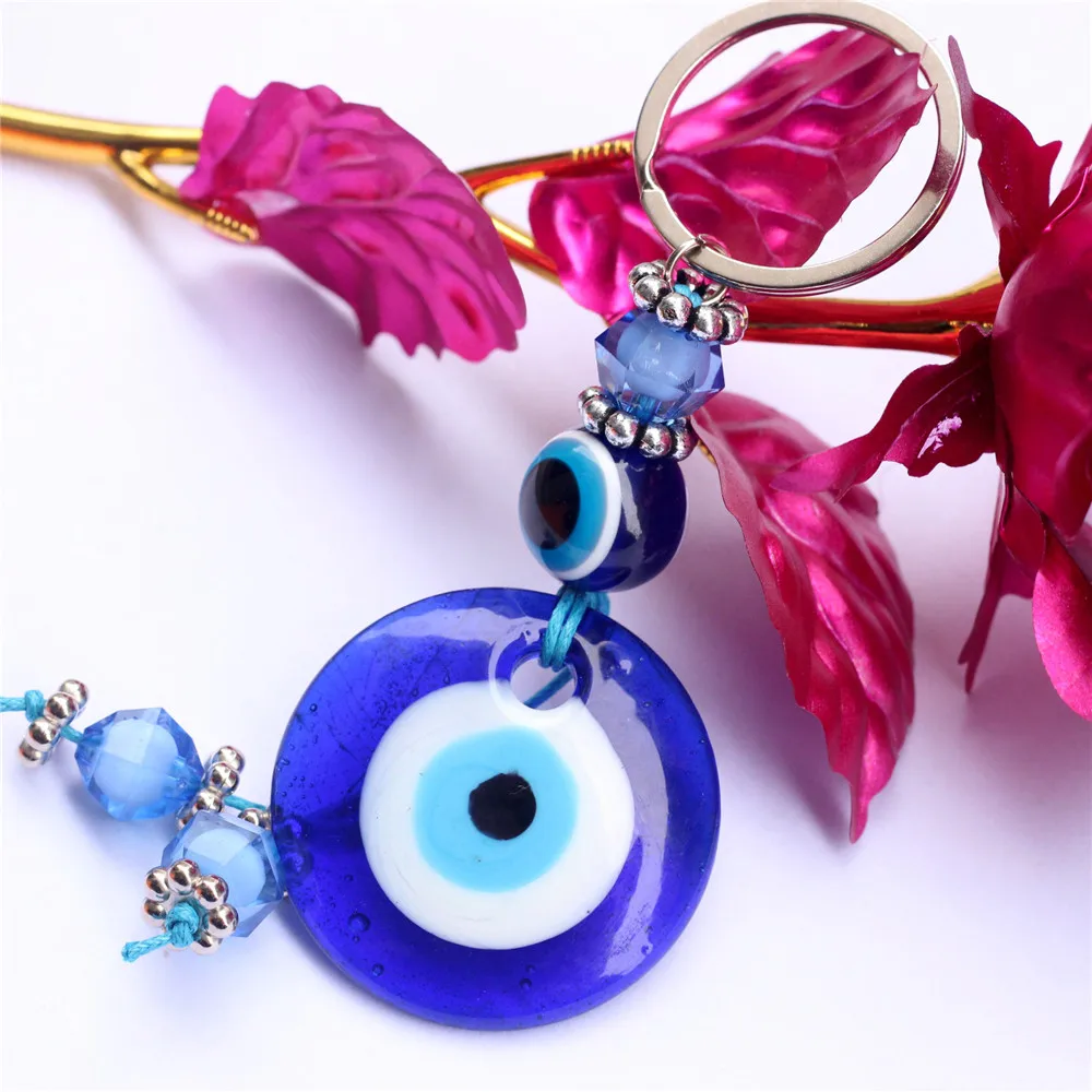 Turkish Blue Eye Key Chain Alloy Glass Gift Travel Memorial Wall Hanging Home Decorations Devil's Eyes Bag Small Pendant
Turkish Blue Eye Key Chain Alloy Glass Gift Travel Memorial Wall Hanging Home Decorations Devil's Eyes Bag Small Pendant