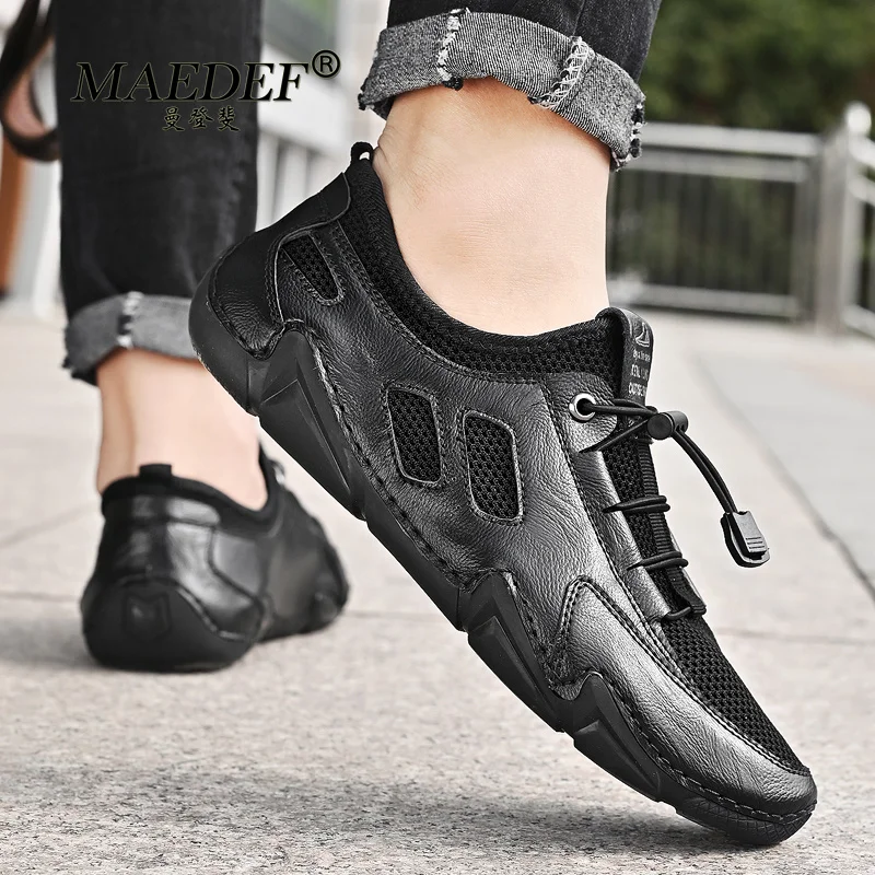 MAEDEF Summer Fashion Classics Leather Shoes for Men Breathable Oversized Outdoor Working Driving Flat Bottomed Casual Soft Sole
MAEDEF Summer Fashion Classics Leather Shoes for Men Breathable Oversized Outdoor Working Driving Flat Bottomed Casual Soft Sole