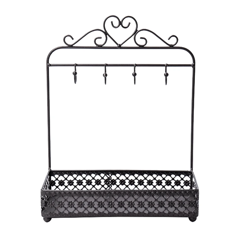 Jewelry Organizer Display Stand with Ring Tray Table Top Jewelry Hanging Holder for Earring Necklace Bracelet
Jewelry Organizer Display Stand with Ring Tray Table Top Jewelry Hanging Holder for Earring Necklace Bracelet