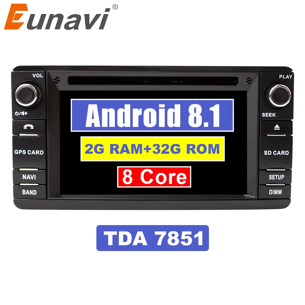 Eunavi Android 8.1 TDA7851 2 Din Car DVD Player For Mitsubishi Outlander 2013-2016 Pajero 2din Radio Stereo PC GPS Navigation
Eunavi Android 8.1 TDA7851 2 Din Car DVD Player For Mitsubishi Outlander 2013-2016 Pajero 2din Radio Stereo PC GPS Navigation