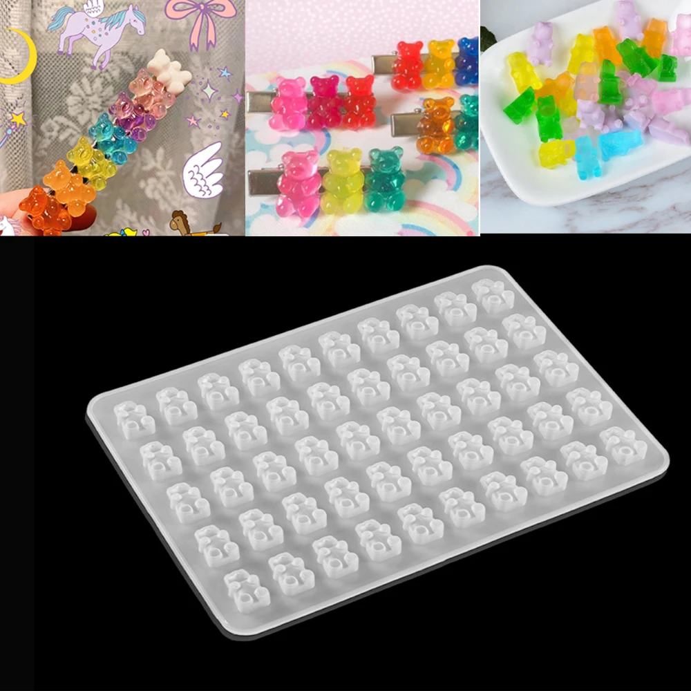 Cartoon Bear Silicone UV Gummy Bear Shape Earring Keychain Pendant Epoxy Resin Mold For DIY Jewelry Craft Making Tool Supplies
Cartoon Bear Silicone UV Gummy Bear Shape Earring Keychain Pendant Epoxy Resin Mold For DIY Jewelry Craft Making Tool Supplies