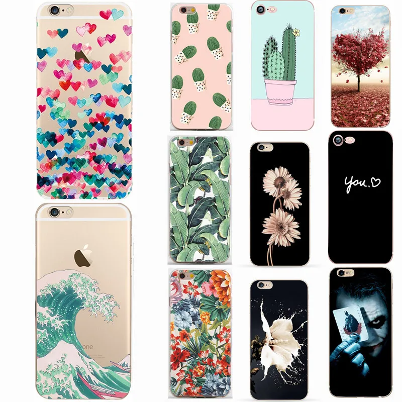 Чехол для телефона Apple iphone SE 2020 чехол силиконовый TPU мультфильм Couque iPhone 7 8 Plus 6 6s 5S XS