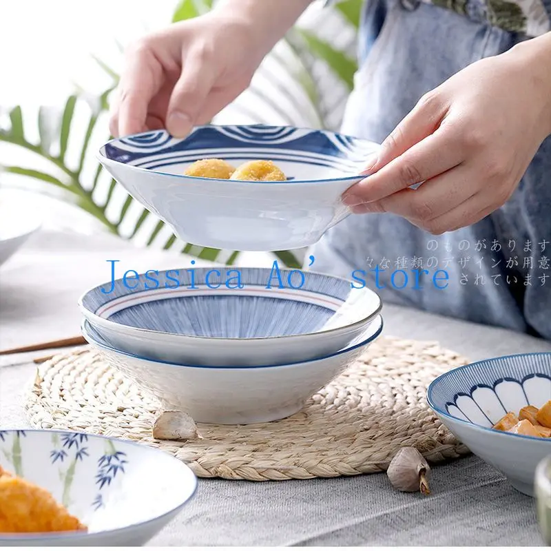 17.5cm Japanese Style Ramen Bowl Large Noodles Bowl Hand Painting Blue and White Glaze Ceramic Tableware Bowls Kitchen
17.5cm Japanese Style Ramen Bowl Large Noodles Bowl Hand Painting Blue and White Glaze Ceramic Tableware Bowls Kitchen