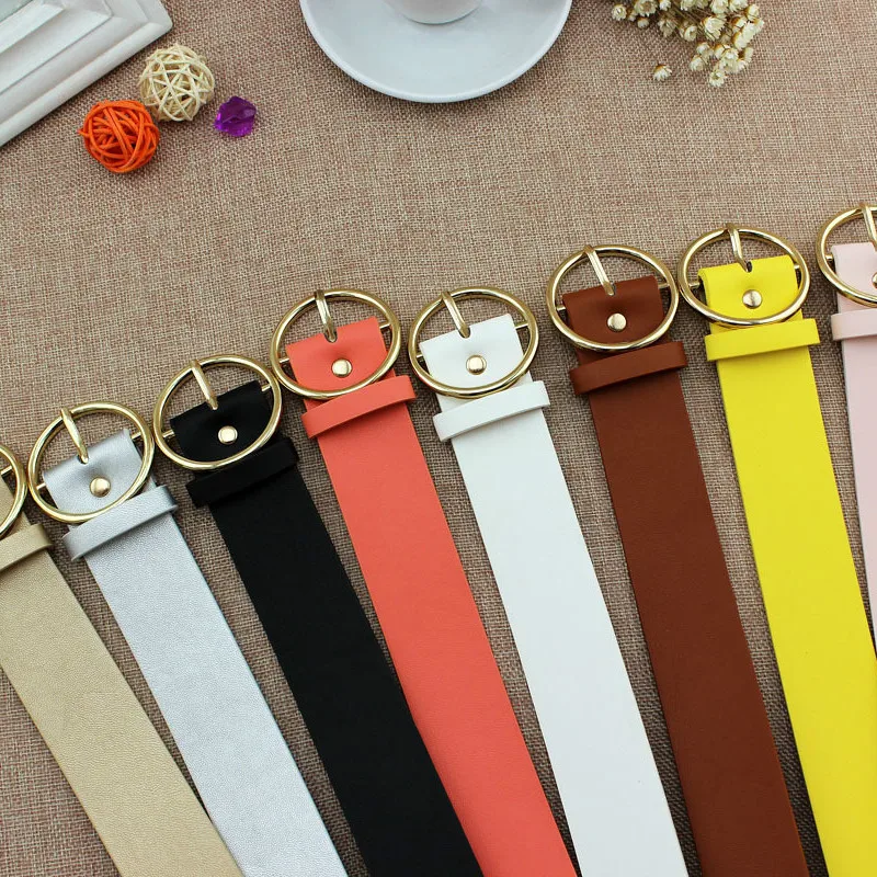 Women's 2021 Design High Quality Female Casual Leather Belts for Jeans Kemer Fashion Classic Round Buckle Ladies Wide Belt
Women's 2021 Design High Quality Female Casual Leather Belts for Jeans Kemer Fashion Classic Round Buckle Ladies Wide Belt