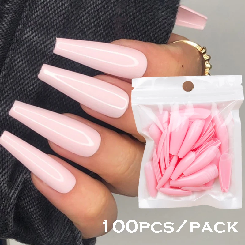 100Pcs Candy Color False Nail Pink White Ballerina Press on Fake Nails Art Tips Extension Acrylic Full Cover Nail Manicure Tools
100Pcs Candy Color False Nail Pink White Ballerina Press on Fake Nails Art Tips Extension Acrylic Full Cover Nail Manicure Tools