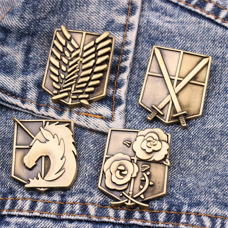 Japanese Anime Jewelry Attack Titan Brooch Pin Shingeki No Kyo Wings Of Freedom Badge Anime Jewelry Wholesale
Japanese Anime Jewelry Attack Titan Brooch Pin Shingeki No Kyo Wings Of Freedom Badge Anime Jewelry Wholesale