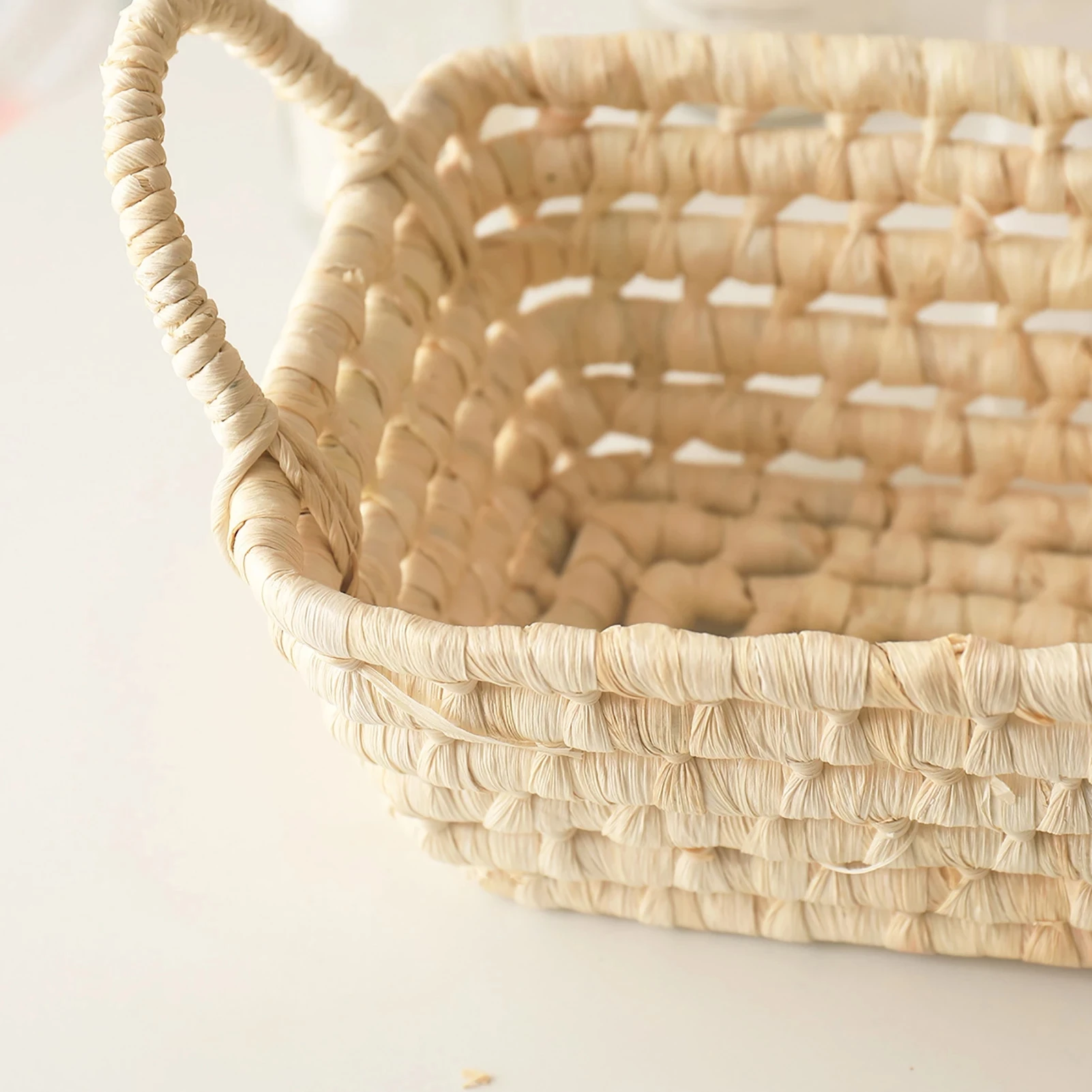 Natural Straw Basket With Handle Hand-Woven Flower Basket Dried Flower Wicker Woven Basket Fruit Basket DRSA889
Natural Straw Basket With Handle Hand-Woven Flower Basket Dried Flower Wicker Woven Basket Fruit Basket DRSA889