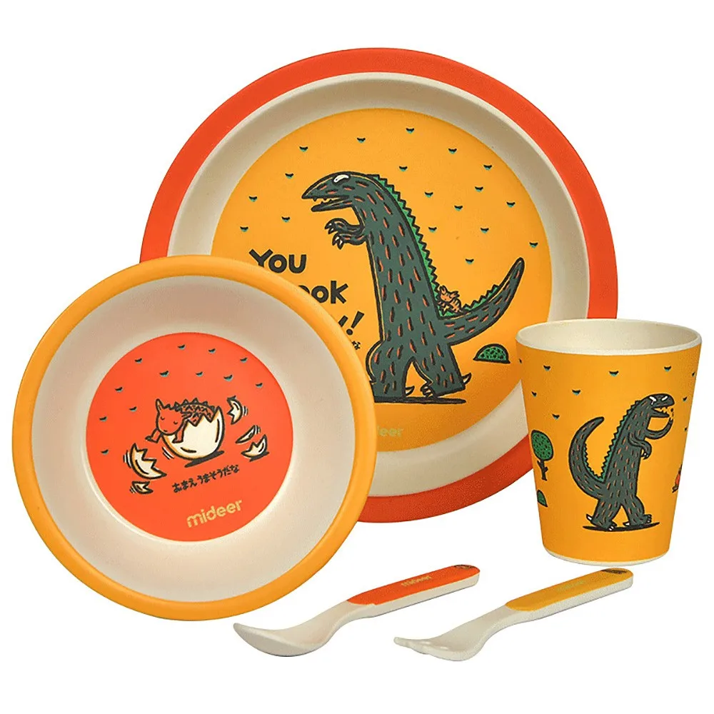 Baby Feeding Set 5-in-1 Dinosaur Infant Dinnerware With Bowl Plate Mug Spoons Safe For Dishwasher
Baby Feeding Set 5-in-1 Dinosaur Infant Dinnerware With Bowl Plate Mug Spoons Safe For Dishwasher