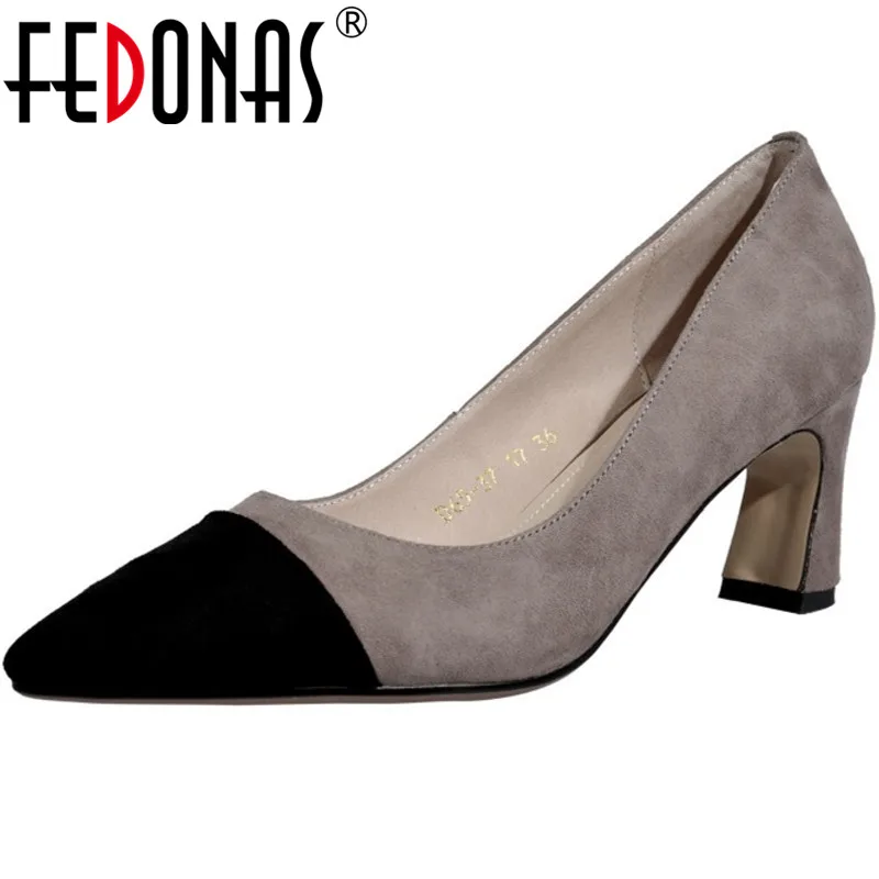 FEDONAS Mixed Colors Women's Spring Shoes Suede Leather High Heels Pumps For Women Shallow Party Basic Working Shoes Woman
FEDONAS Mixed Colors Women's Spring Shoes Suede Leather High Heels Pumps For Women Shallow Party Basic Working Shoes Woman