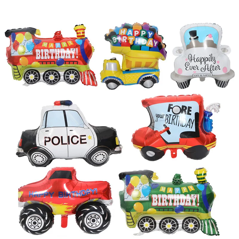 Toy Balloon Children's Transportation Car Balloon Police Car Truck Train Birthday Party Decoration Aluminum Film Balloon
Toy Balloon Children's Transportation Car Balloon Police Car Truck Train Birthday Party Decoration Aluminum Film Balloon