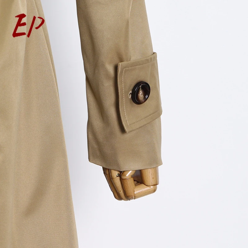 EP 2021 Khaki Splicing Windbreaker For Women Lapel Long Sleeve High Waist With Sashes Casual Trench Female Fashion New Tide
EP 2021 Khaki Splicing Windbreaker For Women Lapel Long Sleeve High Waist With Sashes Casual Trench Female Fashion New Tide