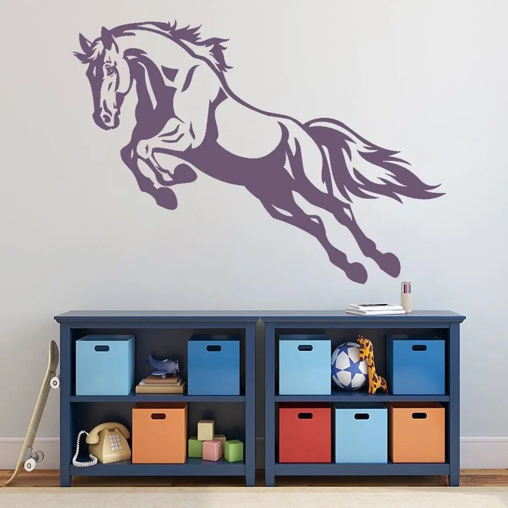 Muscled Jumping Horse Wall Sticker Decal Animal Educational Sticker Home Bedroom Wall Art Decoration A00816
Muscled Jumping Horse Wall Sticker Decal Animal Educational Sticker Home Bedroom Wall Art Decoration A00816