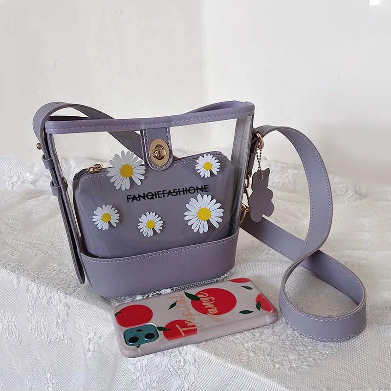 Casmor Fairy Mini Clear Bag 2020 New Korean INS Daisy Shoulder Bag Fashion Women Bucket Bag PVC Crossbody Bags for Women
Casmor Fairy Mini Clear Bag 2020 New Korean INS Daisy Shoulder Bag Fashion Women Bucket Bag PVC Crossbody Bags for Women