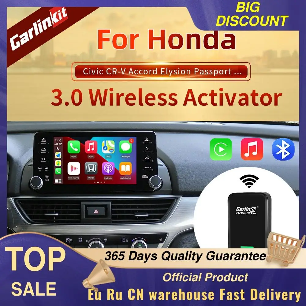 Carlinkit 3.0 Apple CarPlay Wireless Dongle For Honda Civic CR-V Accord Avancier Elysion Fit Ridgeline Accord Odyssey City IOS14
Carlinkit 3.0 Apple CarPlay Wireless Dongle For Honda Civic CR-V Accord Avancier Elysion Fit Ridgeline Accord Odyssey City IOS14