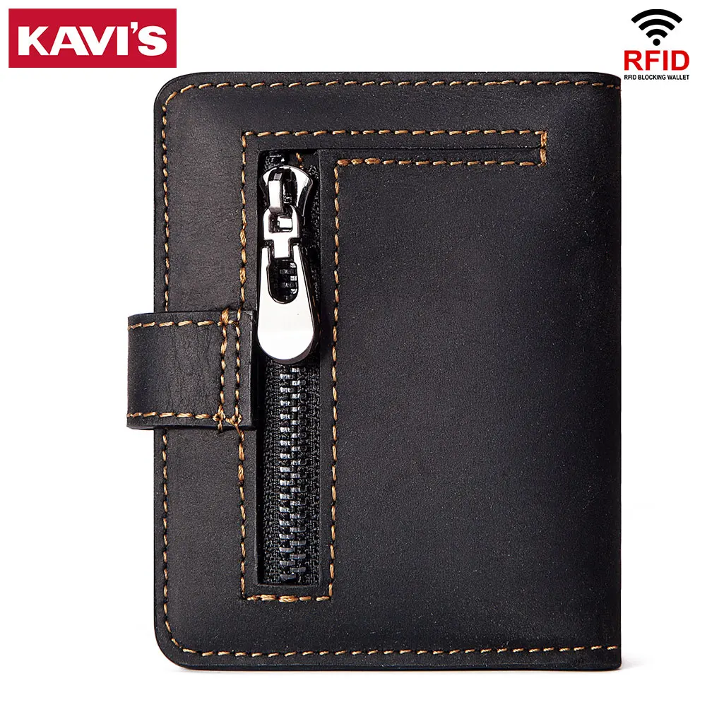 KAVIS New Rfid Anti-magnetic Card Holders Men's Wallets Crazy Horse Leather Coin Purse Vintage Short Women Purses Mini Money Bag
KAVIS New Rfid Anti-magnetic Card Holders Men's Wallets Crazy Horse Leather Coin Purse Vintage Short Women Purses Mini Money Bag