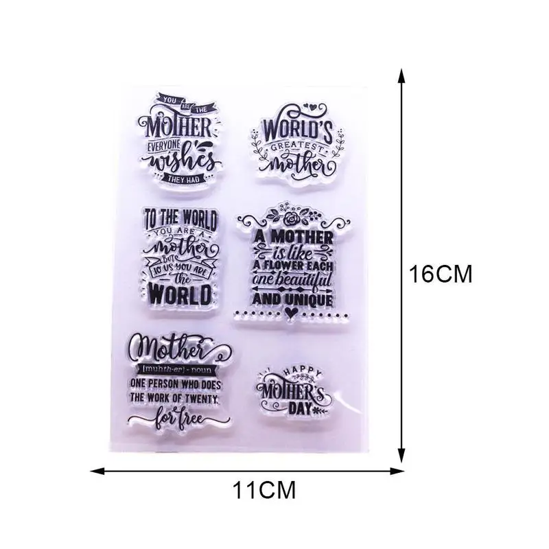 Mother's Day TPR Material Sentiment Scrapbooking Card Clear Seal Transparent Roller Silicon Craft Paper Stamp Album Rubber D2D7 
Mother's Day TPR Material Sentiment Scrapbooking Card Clear Seal Transparent Roller Silicon Craft Paper Stamp Album Rubber D2D7