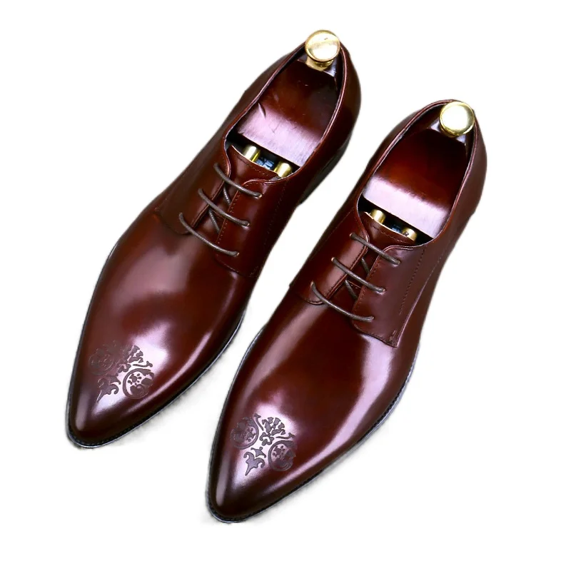 Мужские деловые кожаные туфли, остроносые Резные Свадебные туфли большого размера, 25829
Мужские деловые кожаные туфли, остроносые Резные Свадебные туфли большого размера, 25829