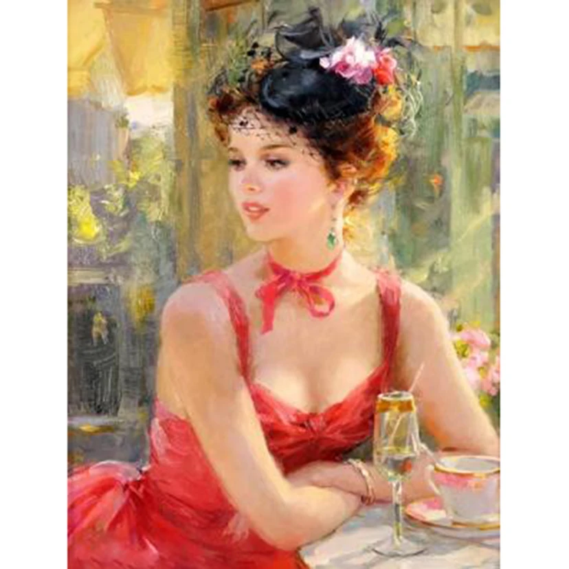 Diamond Painting 5D DIY Square/Round Diamond Character Painting Red Dress Beautiful Beauty Picture Cross Stitch Decoration TX886
Diamond Painting 5D DIY Square/Round Diamond Character Painting Red Dress Beautiful Beauty Picture Cross Stitch Decoration TX886