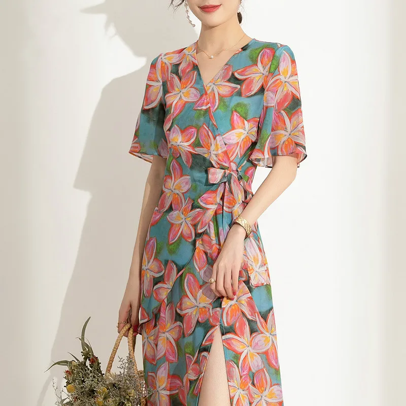 High Quality Woman Dress 100% Silk Dresses for Women Floral Elegant Dress Ladies Midi Clothes 2021 Vestido De Mujer Pph3449
High Quality Woman Dress 100% Silk Dresses for Women Floral Elegant Dress Ladies Midi Clothes 2021 Vestido De Mujer Pph3449
