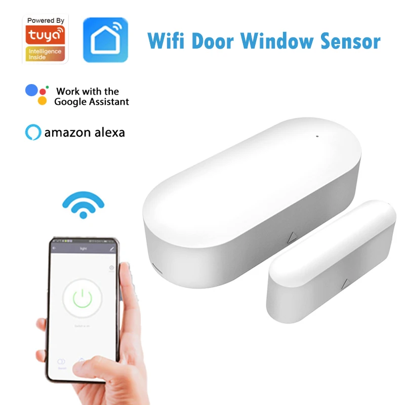 Смарт-датчик двери/окна Tuya, Wi-Fi детекторы, домашняя сигнализация, совместим с приложением Tuya Alexa Google Home
Смарт-датчик двери/окна Tuya, Wi-Fi детекторы, домашняя сигнализация, совместим с приложением Tuya Alexa Google Home