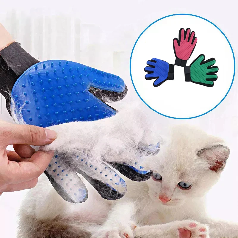 Pet Grooming Massage Gloves Soft Rubber Hair Removal Glove For Cats Kittens Cleaning Combs Dog Grooming Brush Tools
Pet Grooming Massage Gloves Soft Rubber Hair Removal Glove For Cats Kittens Cleaning Combs Dog Grooming Brush Tools