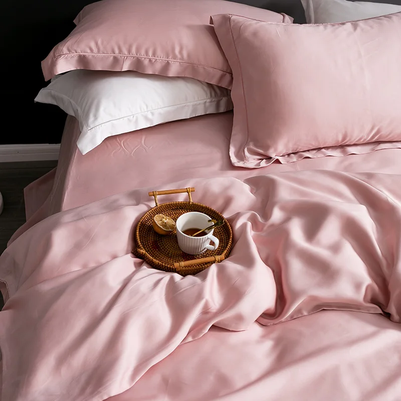 Lofuka Women Pink 100% Silk Bedding Set Top Grade Silk Queen King Quilt Cover Bed Sheet Fitted Sheet Set Pillowcase For Sleep
Lofuka Women Pink 100% Silk Bedding Set Top Grade Silk Queen King Quilt Cover Bed Sheet Fitted Sheet Set Pillowcase For Sleep