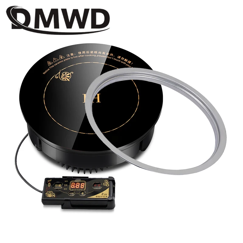 

DMWD, круглая электрическая Магнитная индукционная плита, Встроенная мини-варочная панель, промышленная Водонепроницаемая плита